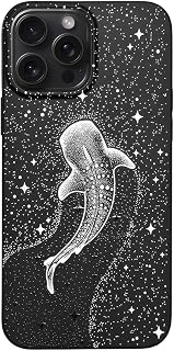 Matte Black Case for iPhone 14 - Whale Shark Constellation Design — Phone Case