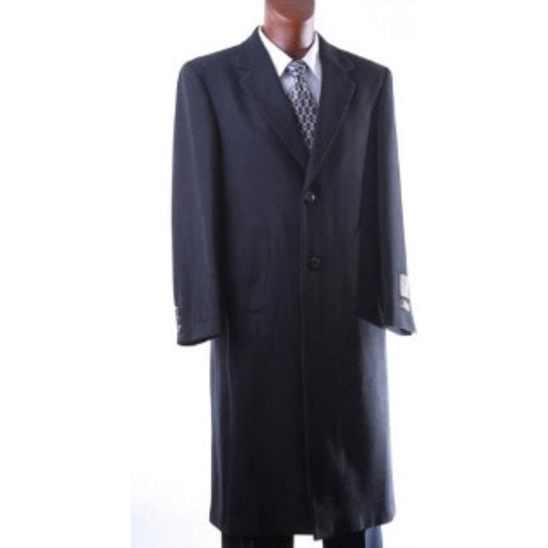 Men's Luxury Wool Full Length Topcoat — Winter Jacket Men