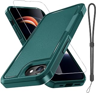 iPhone 16e & 17e Case with Screen Protector, Heavy Duty Shockproof