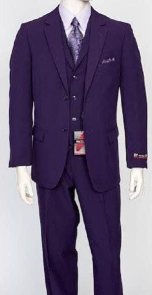 Costume de cérémonie 3 pièces violet par AlbertoNardoniStore — Costumes et vestons pour hommes