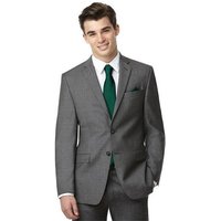 Men's Slim Fit Grey Suit with Shirt and Tie Combo