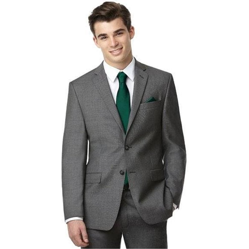 Coupe en costume homme avec chemise et cravate - Coupe grise — Costumes et vestons pour hommes