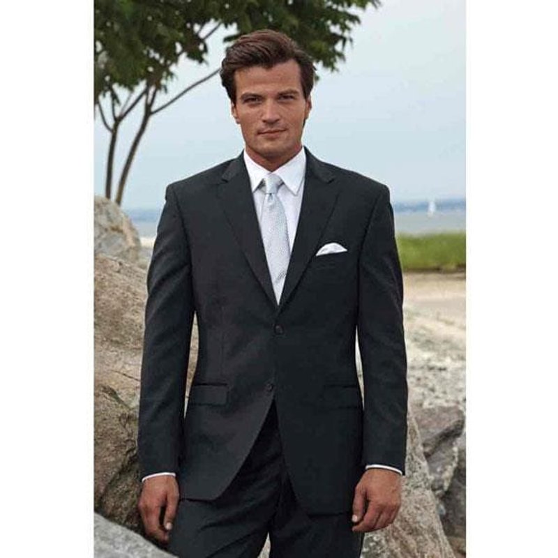 Coupe en costume homme avec chemise et cravate - Coupe noire — Costumes et vestons pour hommes