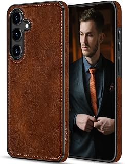 LOHASIC Galaxy S25 Case, Full Body Protective Cover, Dark Brown — Phone Case