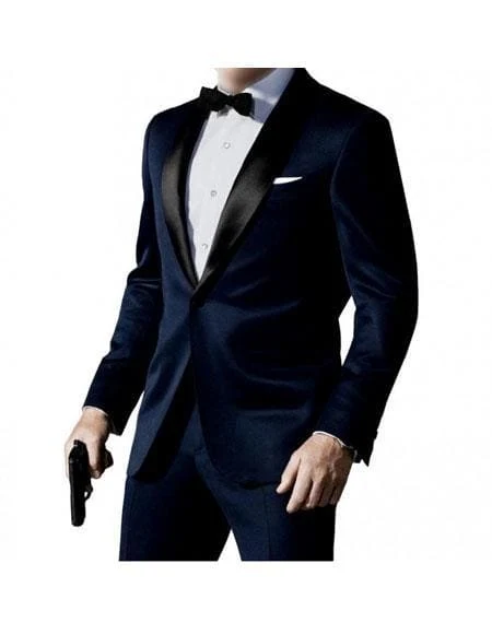 1-Button Midnight Blue Suit