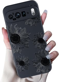 MINSCOSE Étui Google Pixel 9 Pro XL avec Design de Tournesol