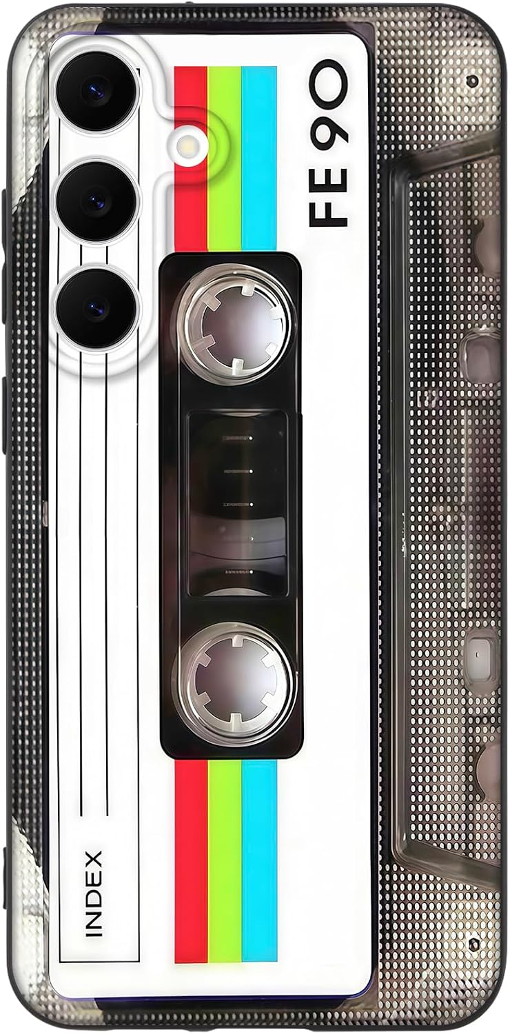 Coque pour Samsung Galaxy S25 FE, Design de cassette rétro — Coque de téléphone