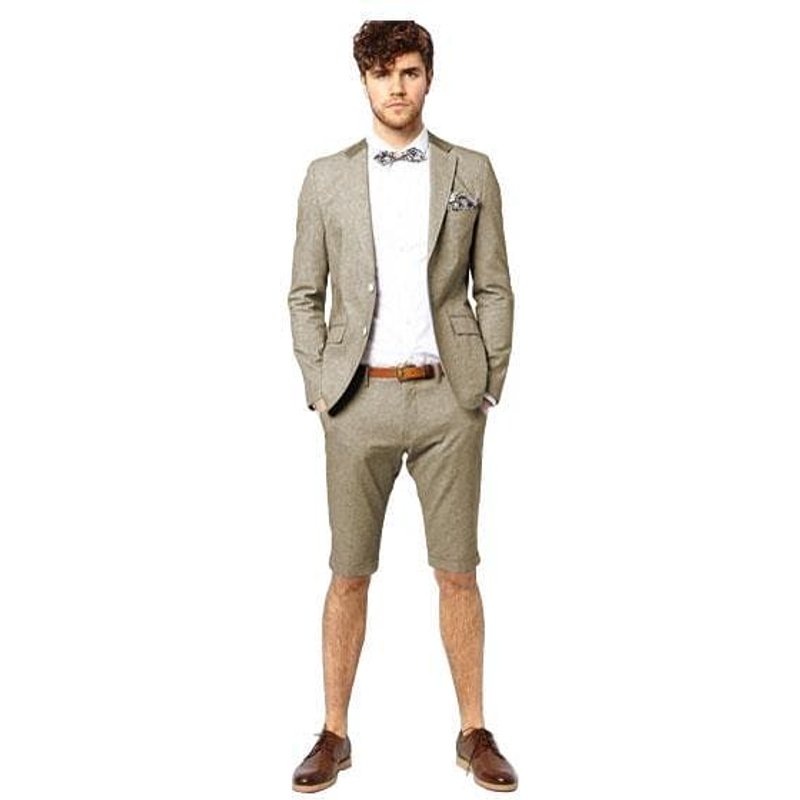 Veste et Shorts pour Homme - Ensemble Gris — Costumes et vestons pour hommes