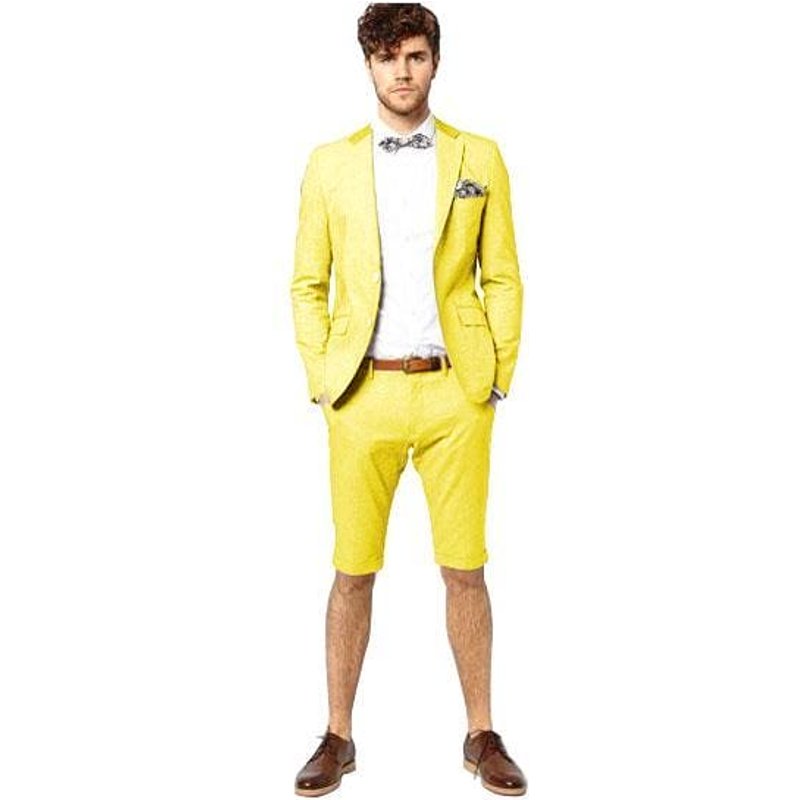 Veste et Shorts Jaunes pour Hommes — Costumes et vestons pour hommes
