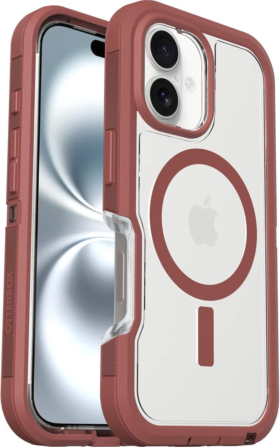 Étui OtterBox iPhone 16 Defender Series XT Clair et Rouge — Coque de téléphone
