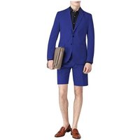 Mens Two Piece Navy Suit with Short Pants