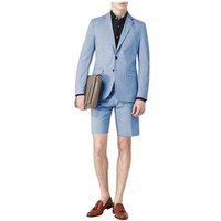 Mens Light Blue Two Piece Suit Set