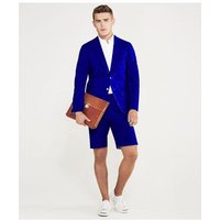 Mens Royal Blue Two Piece Suit Set — Mens Suits & Blazers