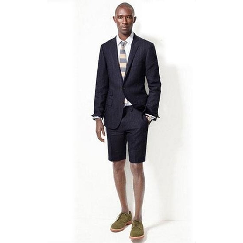 Mens Navy Blue Two Piece Suit Set — Mens Suits & Blazers