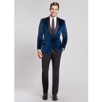 Alberto Nardoni Men's Navy Blue Velvet Dinner Jacket