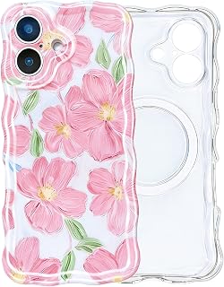 iPhone 17 Case Compatible with MagSafe Vintage Floral Design — Phone Case