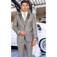 Tuxedo Slim Fit Gris Clair pour Hommes — Costumes et vestons pour hommes