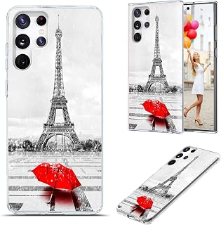 AKORAVO Full Protective Shockproof Slim TPU Case for Galaxy S23 Ultra