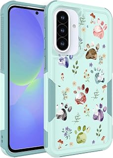 Samsung Galaxy A36 A56 5G Case with Floral Design for Girls Women — Phone Case