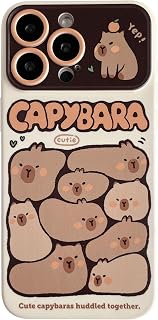 FLIRACON Cartoon Capybara Phone Case for iPhone 11 with Lens Protector