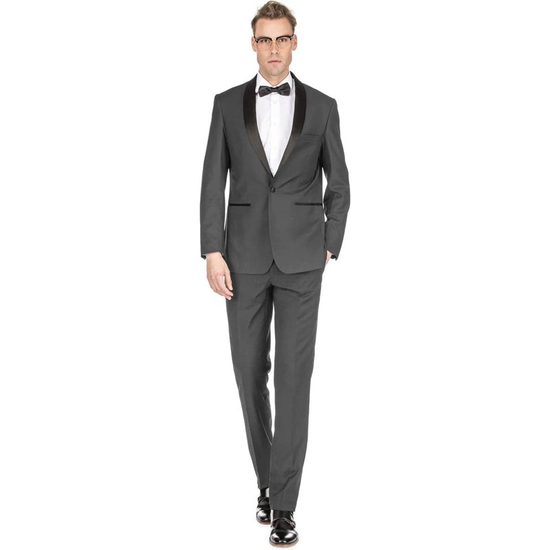 Tuxedo Charcoal Grey Slim Fit pour hommes — Costumes et vestons pour hommes