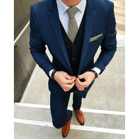 Robe bleue homme Veste noire — Costumes et vestons pour hommes