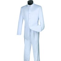 Alberto Nardoni Men's 2 Button Modern Fit Vested Wool Suit — Mens Suits & Blazers