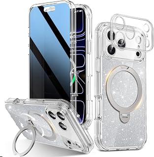 Twinkle Design Privacy Case for iPhone 17 Pro Max with Magnetic Stand — Phone Case