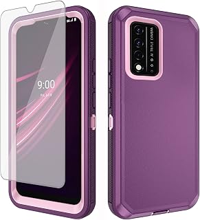 Asuwish Phone Case for T-Mobile Revvl V+ 5G with Screen Protector