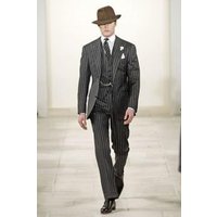 Big and Tall 3 Piece Black Suit — Mens Suits & Blazers