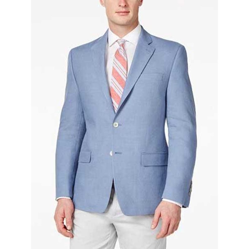 Blazer pour homme bleu clair coupe classique à 2 boutons — Costumes et vestons pour hommes