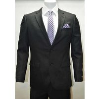 Blazer en lin pour homme Alberto Nardoni - Veste noire à 2 boutons