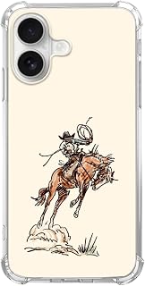 West Cowboy Phone Case for iPhone 16, Vintage Western Design — Phone Case