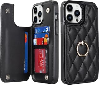 iPhone 13 Pro Max Wallet Case with Card Holder and Kickstand