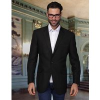 Alberto Nardoni Men's Black Linen Summer Blazer Jacket