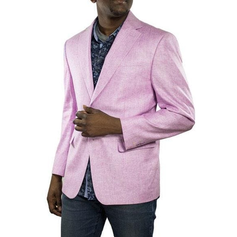 Blazer d'été lilas 100 % lin pour homme - Alberto Nardoni — Costumes et vestons pour hommes