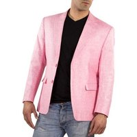 Men's Pink Linen Summer Blazer with Ticket Pocket