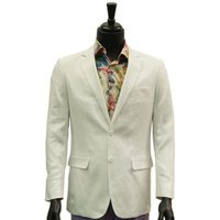 Alberto Nardoni Men's Summer Blazer - Cream Linen Casual Blazer