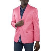 Men's Fuchsia Linen Summer Blazer with Ticket Pocket