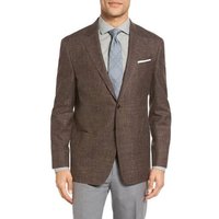 Men's Dark Brown Linen Sport Coat - Alberto Nardoni Blazer