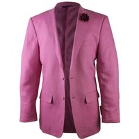 Alberto Nardoni Men's Fuchsia Pink Linen Blazer with Two Buttons — Mens Suits & Blazers