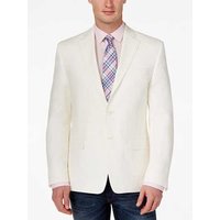 Blazer en lin blanc pour homme, coupe classique à deux boutons — Costumes et vestons pour hommes