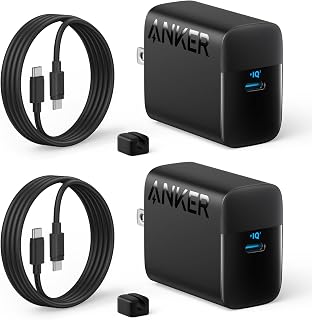 Bloc de Chargeur USB C Anker 45W avec Câbles USB-C pour iPhone et Plus
