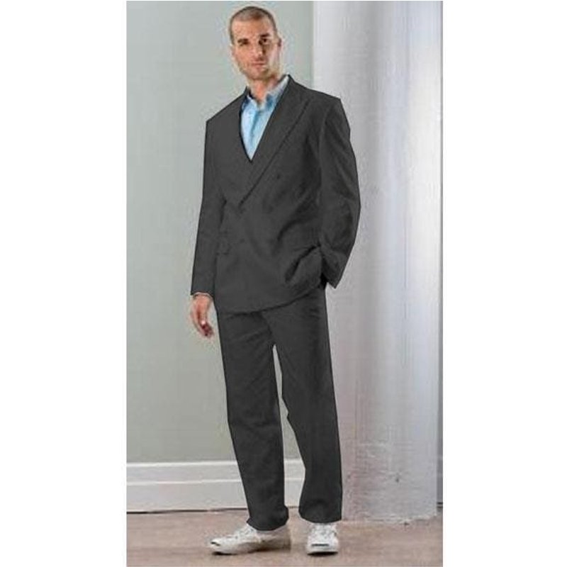 Hommes Blazer léger - Linge de maison noir homme double seins veste Blazer ~ Sport manteau — Costumes et vestons pour hommes