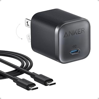 Chargeur Anker Nano 45W avec câble USB C de 6 pi — Chargeur Rapide Usb C