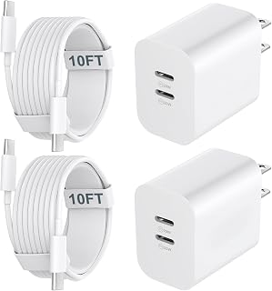Chargeur USB C pour iPhone 15, 16, 17 - Charge rapide 20W à double port — Chargeur Rapide Usb C