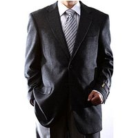Blazer Charcoal pour Hommes - Veste en Laine et Cachemire