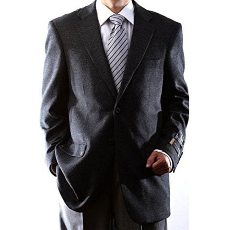 Mens Charcoal Blazer - Wool Cashmere Sportcoat — Mens Suits & Blazers