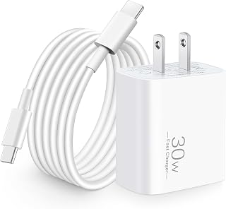 Chargeur rapide Pixel 30W Bloc de charge USB C avec câble de 6 pieds
