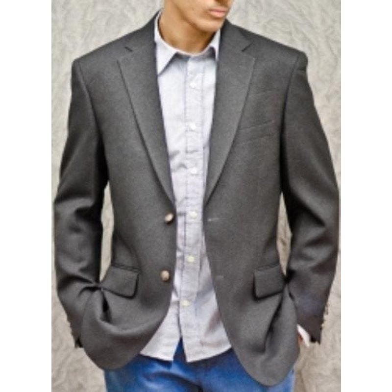 Blazer Charcoal pour Hommes - Veste de Costume Slim à 2 Boutons — Costumes et vestons pour hommes